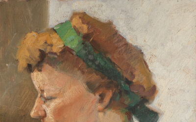 Mulher com faixa no cabelo