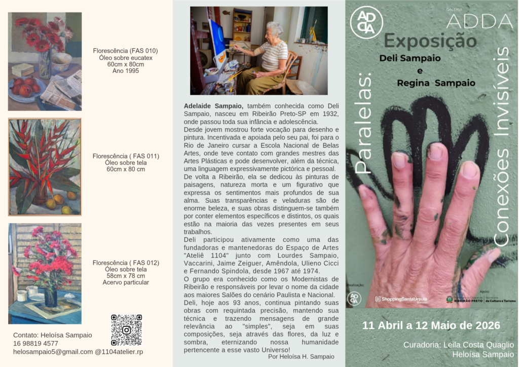 Paralelas_ Conexões Invisíveis: Adelaide Sampaio_FLorescência